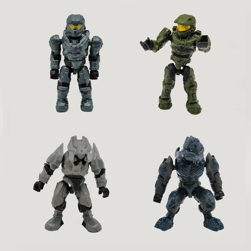 Высокое качество 5 200 шт. см воины Halo Wars монстры люди спартанцы игры ковенанты