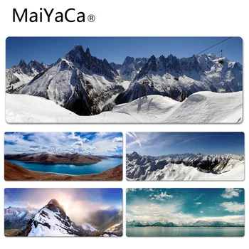 

MaiYaCa Sunshine and snow capped mountains Anti-Slip Durable Silicone Computermats Speed Version Gaming Mousepads