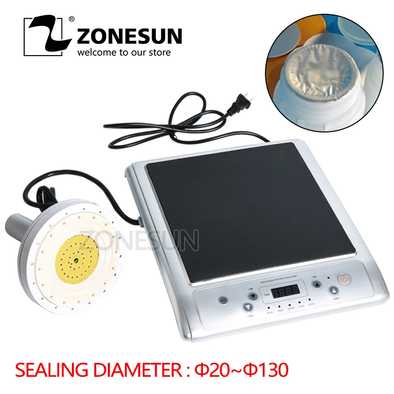 US $78.00 ZONESUN GLF500L Microcomputer Handheld Electromagnetic Induction Aluminum Foil Cap Sealing Machine Continuous Induction Sealer