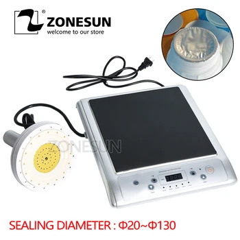 

ZONESUN GLF-500L Microcomputer Hand-held Electromagnetic Induction Aluminum Foil Cap Sealing Machine Continuous Induction Sealer