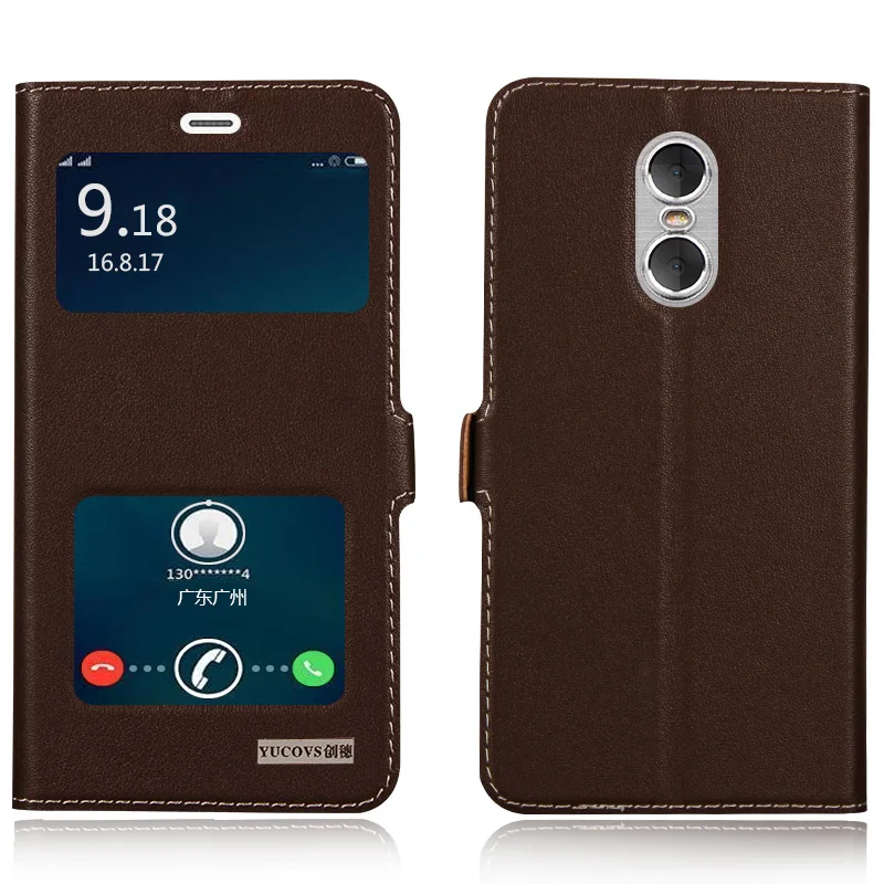 imágenes para Caso de la cubierta de ventana para xiaomi redmi note 4 natural de calidad superior Imán Del Tirón Del Soporte Del Cuero genuino Bolso Del Teléfono Móvil + Regalo imágenes para Caso de la cubierta de ventana para xiaomi redmi note 4 natural de calidad superior Imán Del Tirón Del Soporte Del Cuero genuino Bolso Del Teléfono Móvil + Regalo