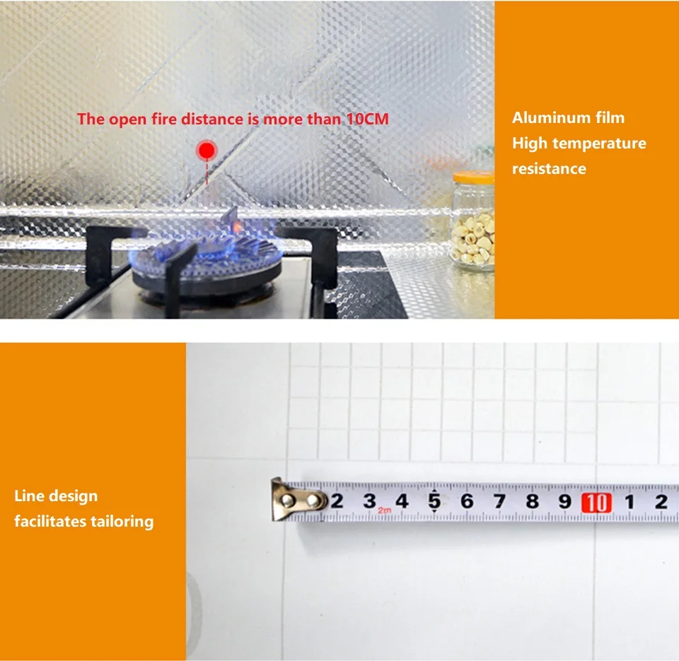 Кухня маслостойкие водонепроницаемые наклейки из алюминиевой фольги ПВХ самоклеющиеся обои для шкафа столешницы рабочего стола домашний Декор наклейки