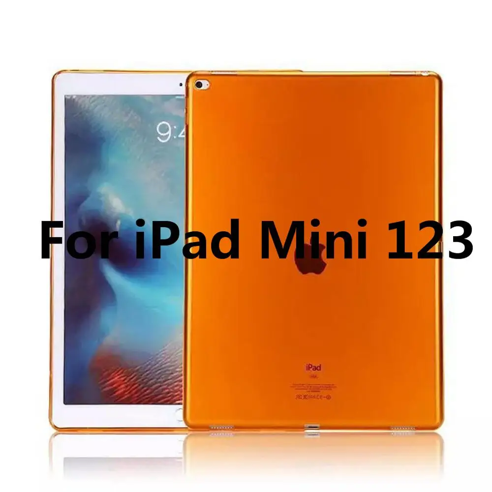 Для Apple iPad Mini 1 2 3 4 чехол TPU Мягкий Прозрачный бампер чехол для iPad Mini 7," ультра тонкий прозрачный силиконовый чехол A1550 - Цвет: For iPad Mini 123