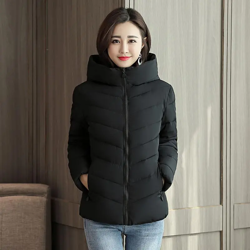 Brieuces 2019 Winter Jacket Women Cotton Short Jacket New Padded Slim Hooded Warm Parkas Coat Female Autumn Outerwear Brieuces 2019 Winter Jacket Women Cotton Short Jacket New Padded Slim Hooded Warm Parkas Coat Female Autumn Outerwear