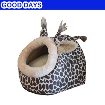 

Giraffe Animals Shape Soft pet Bed Pet House dog beds for small dogs Fashion Colorful Pet Dog Cat Bed House Kennel Doggy Warm
