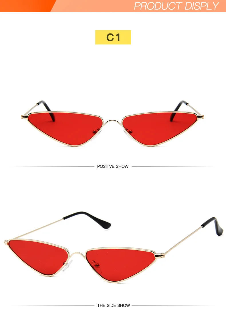 Милые сексуальные солнцезащитные очки кошачий глаз женские ретро маленькие черные красные розовые зеркальные солнечные очки кошачий глаз женские винтажные Оттенки для женщин