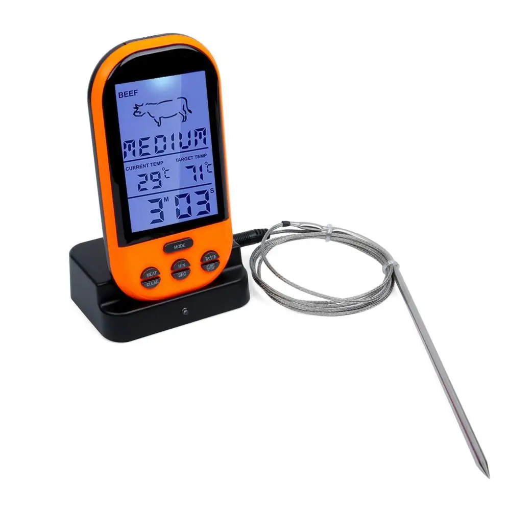 AsyPets беспроводной термометр для мяса дистанционный термометр для приготовления пищи барбекю цифровой термометр для гриля для курильщика гриль барбекю термометр-30