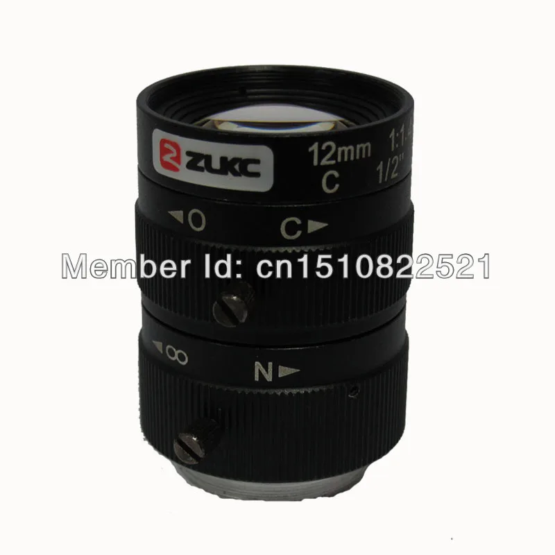 

12mm Megapixel Industrial Lens with 1/2" format & C Mount 1/2" Format sensor High quality lens,optical lens,camera lens