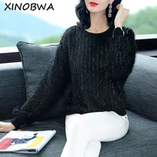 Новинка года, осенняя женская уличная мода, свободные, с круглым вырезом, с длинным рукавом, шикарные, женские рубашки-топы, большие размеры, футболки