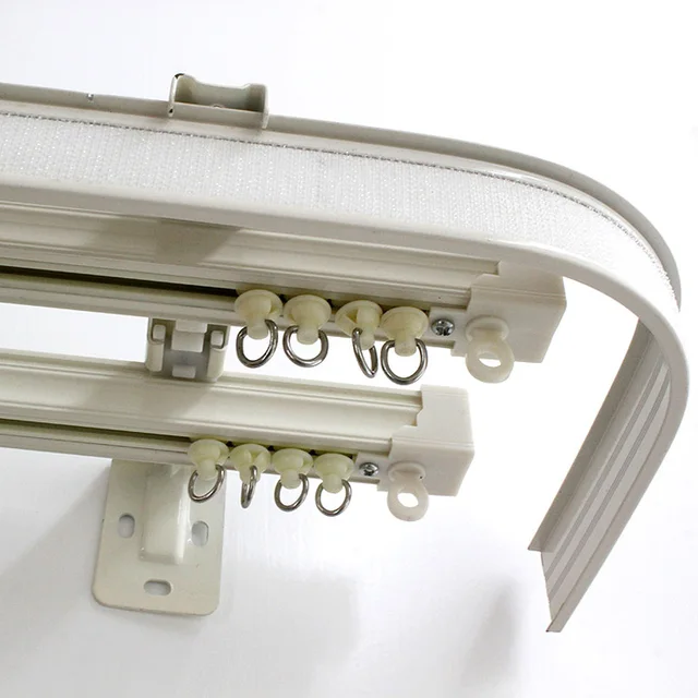 Rail curtain holder valance hang up by hook Draper Hooker rail curtains