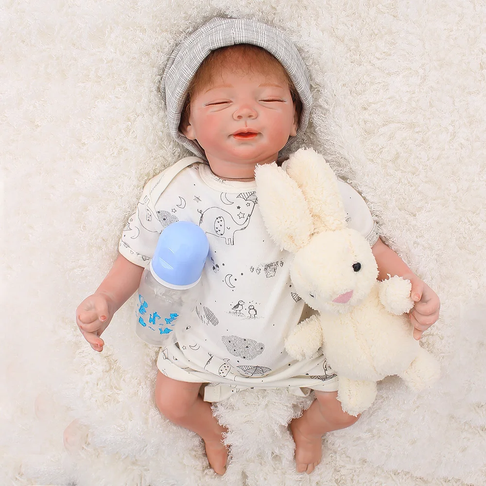 Куклы Reborn baby boy 2" 48 см, мягкие силиконовые куклы reborn baby, настоящие куклы для новорожденных, куклы для сна, подарок, Bebes reborn menino bonecas