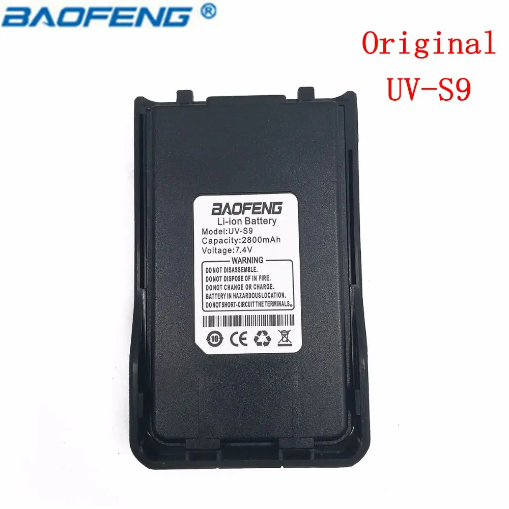 

Original BAOFENG UV-S9 7.4V 2800mAh Li-ion High Capacity Battery For Baofeng Walkie Talkie UVS9 Two Way Ham Portable CB Radio