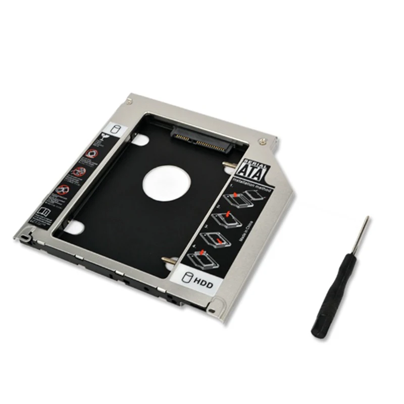Kebidu Новый 9 5 мм SATA 2nd HDD SSD 2 &quotадаптер для жесткого диска MacBook Pro Unibody A1278 A1286 A1297 CD ROM