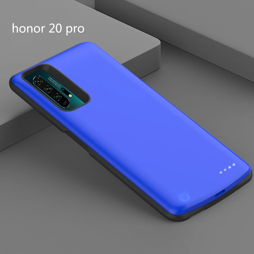 Для huawei Honor 20, чехол для зарядного устройства, 6500 мА/ч, внешний, портативный, тонкий, зарядное устройство, чехол для Honor 20 Pro, чехол для аккумулятора - Цвет: Черный