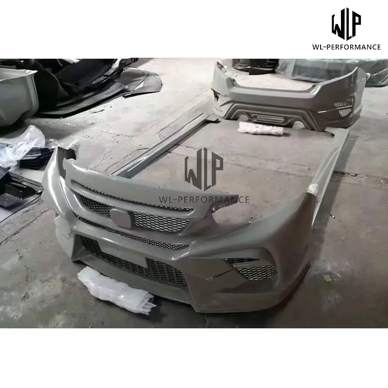 Высокое качество ABS Upainted Car Body Kit передний бампер для заднего бампера боковые юбки для Honda Civic 10TH автомобильный Стайлинг 16-17