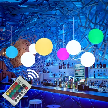 

Thrisdar 16 Color Modern Simple Globe Pendant Light Dinning Room Round Ball Hanging Lamp Kitchen Fixture