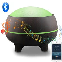 Bluetooth Music Play Aroma Diffuser 300ML Aromatherapy Ultrasonic Essential Oil Humidifier Wood Grain LED Light Humidifier home use portable 300ml light wood grain ultrasonic humidification aroma essential oil diffuser chern aromatherapy humidifier