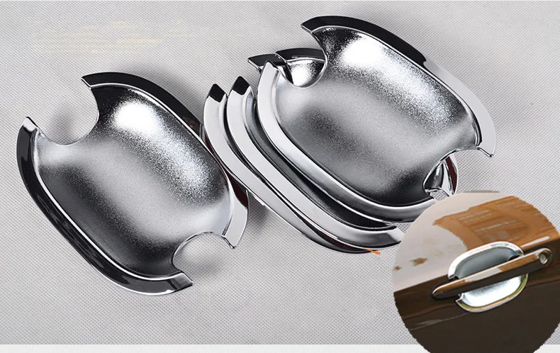 

FUNDUOO For Chery Tiggo 5 2014 2015 2016 2017 New Chrome Car Door Handle Cup Bowl Cover Trim Sticker