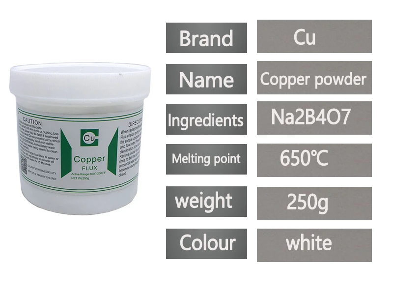 250g Soudure En Poudre de Flux de Brasage de Flux dArgent