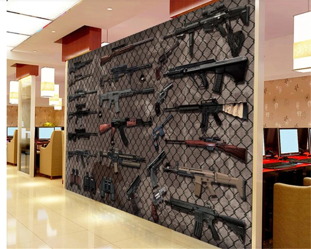 3d обои beibehang фреска на заказ Модная фотография Фреска с различными оружиями