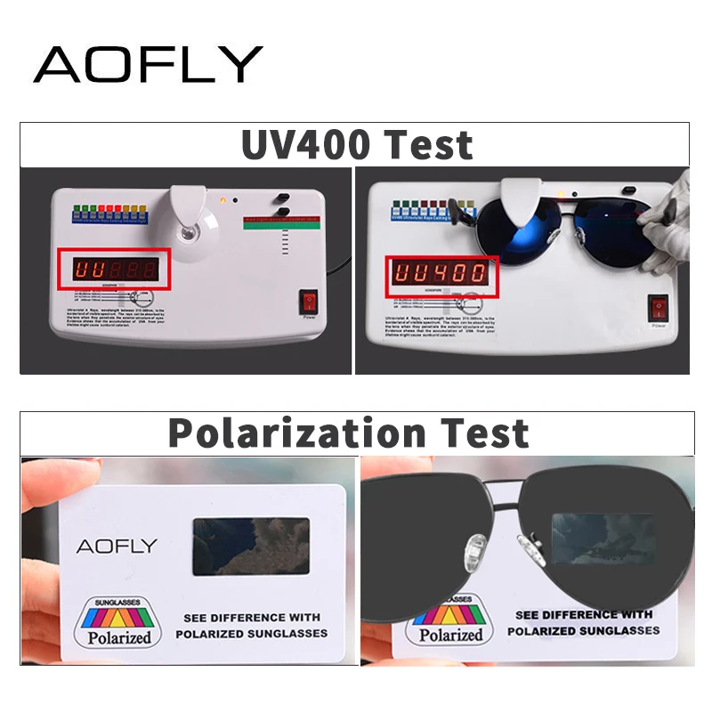 AOFLY, фирменный дизайн, пилот, поляризационные солнцезащитные очки, мужские, Ретро стиль, негабаритный, металлическая оправа, для вождения, солнцезащитные очки, мужские, AF8050