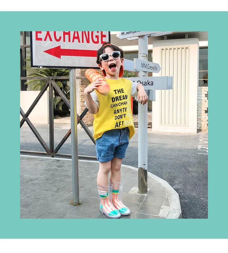 fashion children socks stripe shining kids boys girls toddler shoes unisex florescence summer baby high colorful sock