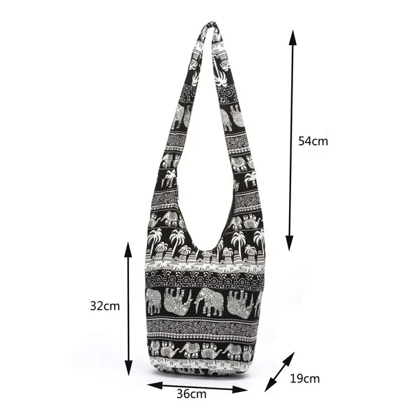 women bag bags Hippie Crossbody Bag Thai Top Zip Hobo Sling Bag Handmade Hipster Messenger Bag (15)
