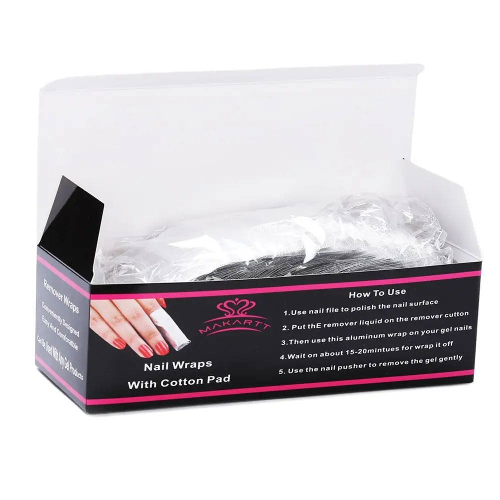 Removedor de Unha Perfeito para Em- Casa de Unhas de Gel Caixas Lote Unha Art Soak Off uv Gel Polonês Frustra Wraps Unhas Manicure F0347x 60 - 8 High Quality Beleza e saúde