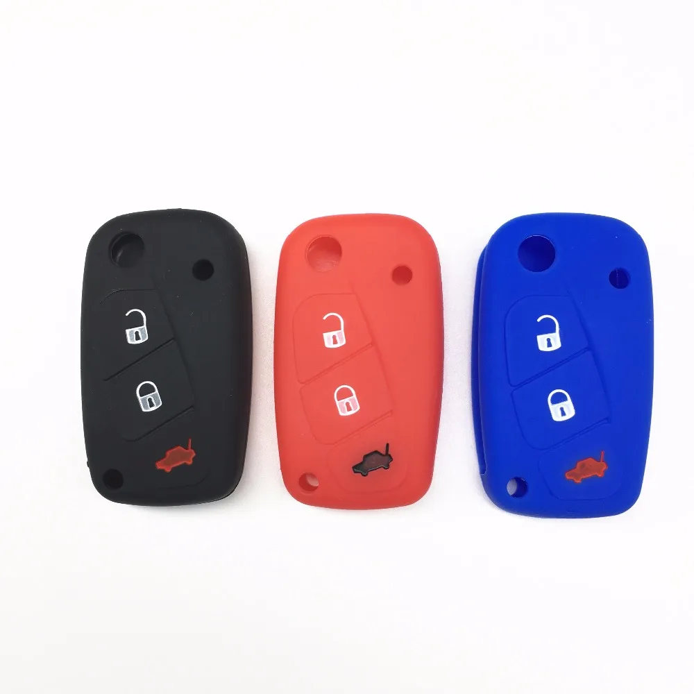 

Silicone Car Key Remote Cover Case For FIAT Panda Stilo Punto Doblo Grande Bravo 500 Ducato Minibus Floding key,Car styling