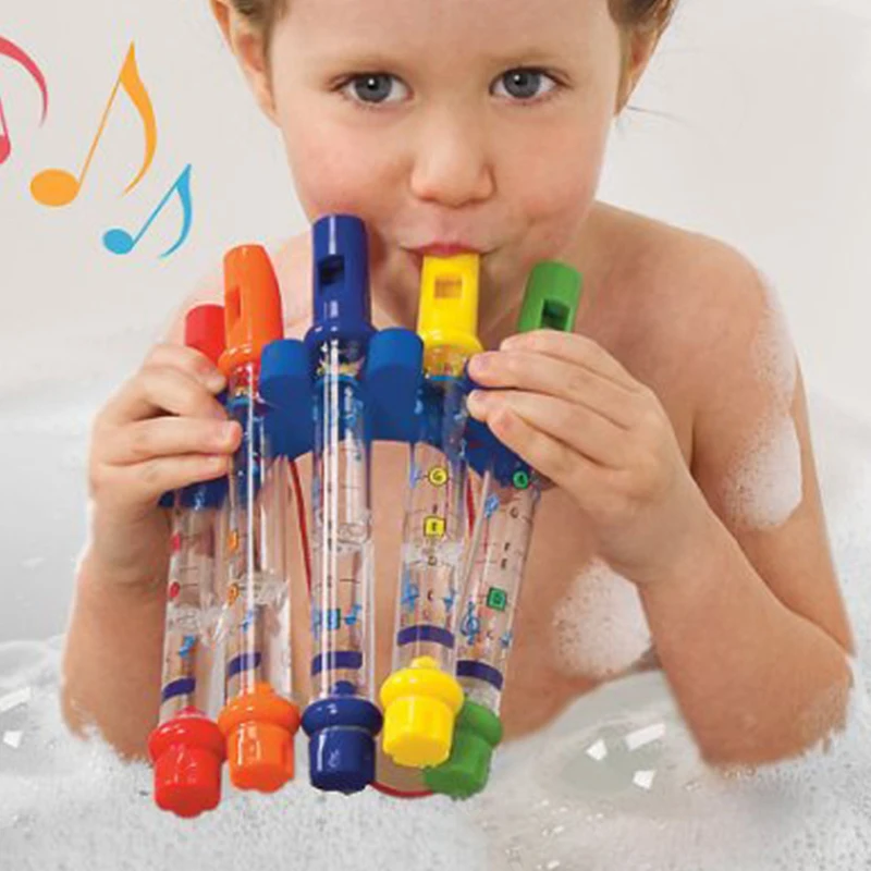 

5Pcs/set Kids Children Water Flutes Bath Toy Plastic Fun Music Sound Education Toys Boy Girls Tub Tunes Toy