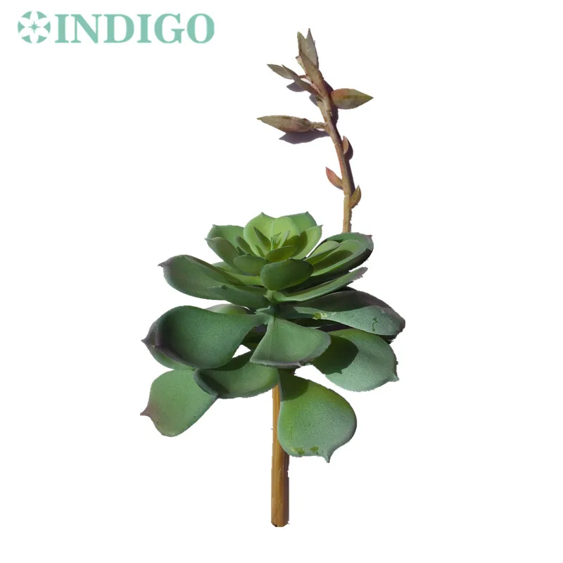 Индиго-эчеверия Grus искусственное суккулентное растение пластиковый цветок украшение стола Зеленый завод стены фон