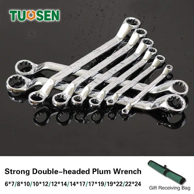 

TOUSEN 10PCS torque spanner bag wheel t wrench set socket torx steel tool kit ring steel auto repair tools werkzeug ratsche