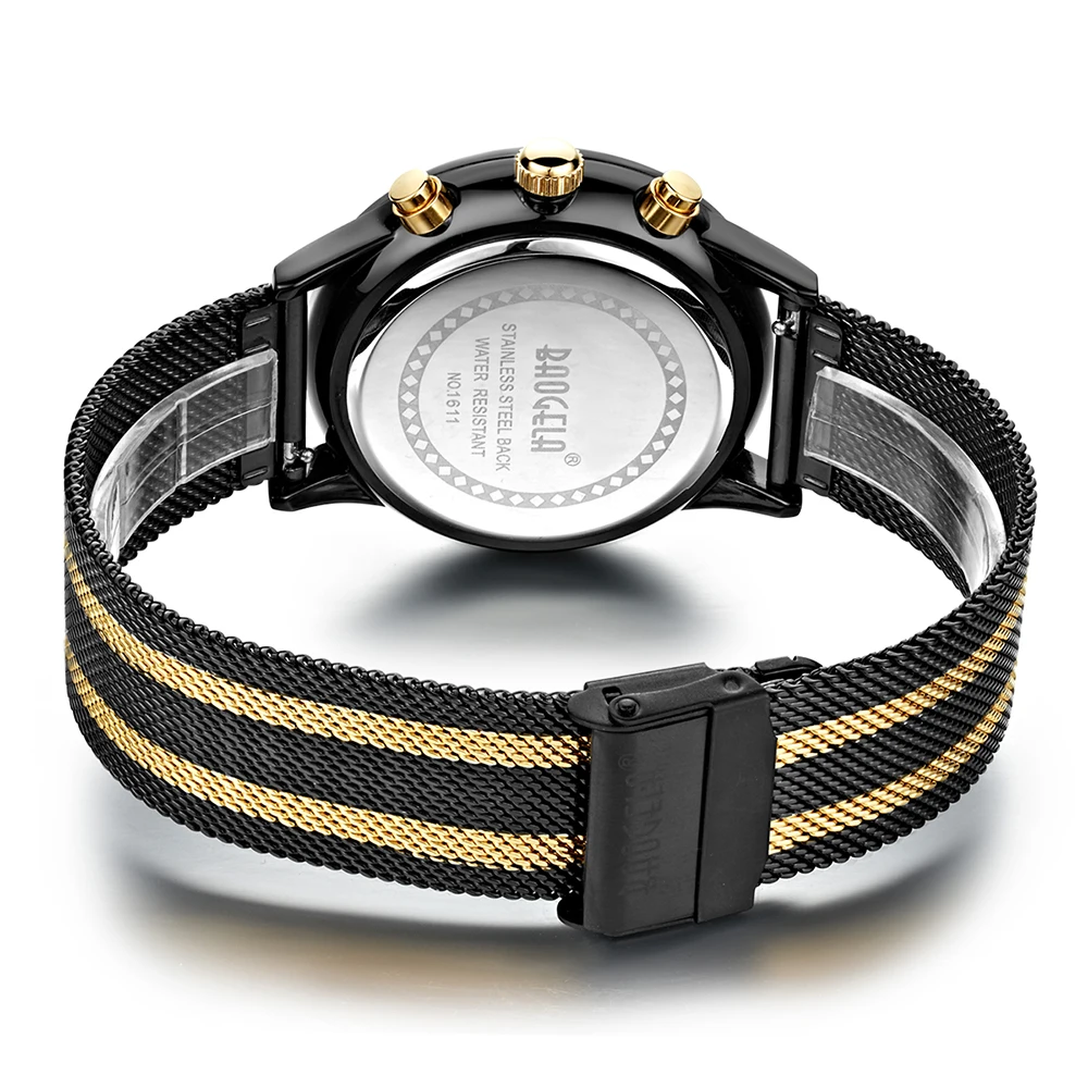 BGL1611-black gold watchband-2