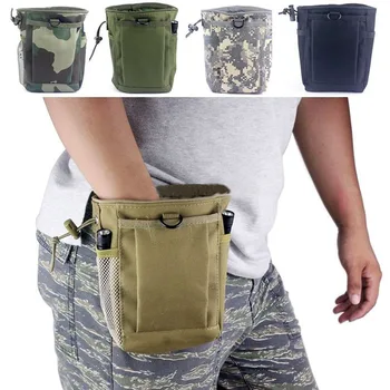 1pcs Military Molle Tactical Magazine Dump Belt Pouch Bag Utility Hunting Magazine Pouch Foldable Pocket Practical Sport bag wholesale tactical gun magazine dump drop reloader pouch bag utility hunting rifle magazine pouch