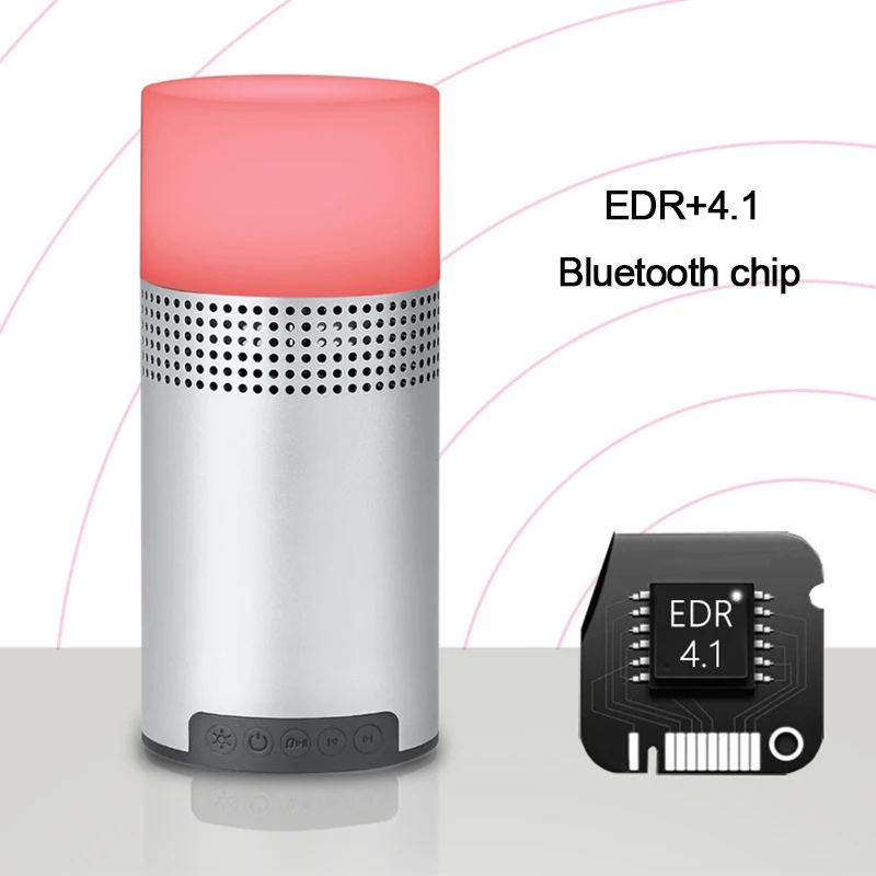 Модные красивые светодиодный Bluetooth Динамик мини Портативный FM радио Световой