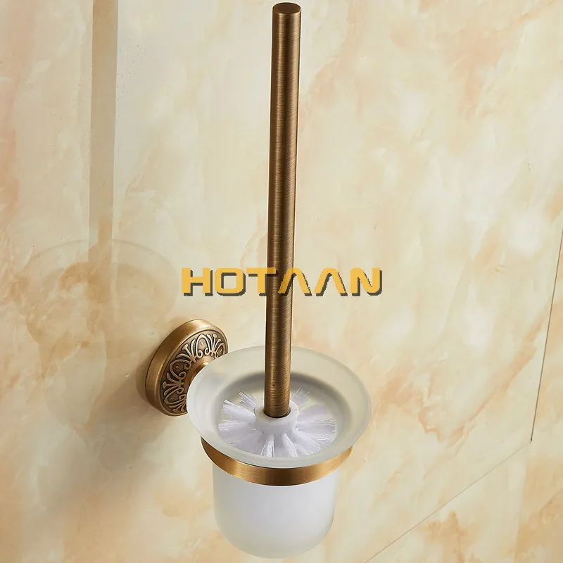 Античный латунный цветной настенный держатель для туалетной щетки из цельного алюминия, антикоррозийный держатель для туалетных принадлежностей, набор аксессуаров для ванной комнаты
