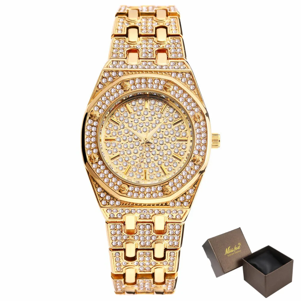 

Tops Designer Brand Luxury Women Watches Best Selling Products Diamond Ap Watch Waterproof Women Gold Watch With Gift Box