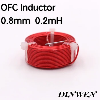 

1 ROLL 0.8mm 0.2mH High Purity OFC Speaker Crossover Inductor Without Bobbins