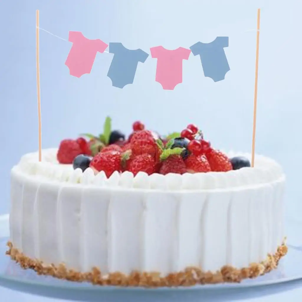 Buy Cute Baby Clothes Cake Topper Banner Baby Shower