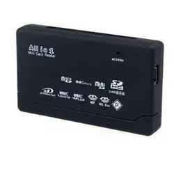 Оптовая продажа все в 1 кардридер адаптер SD TF CF MS Micro (M2) USB 2,0 карта Muti-Card