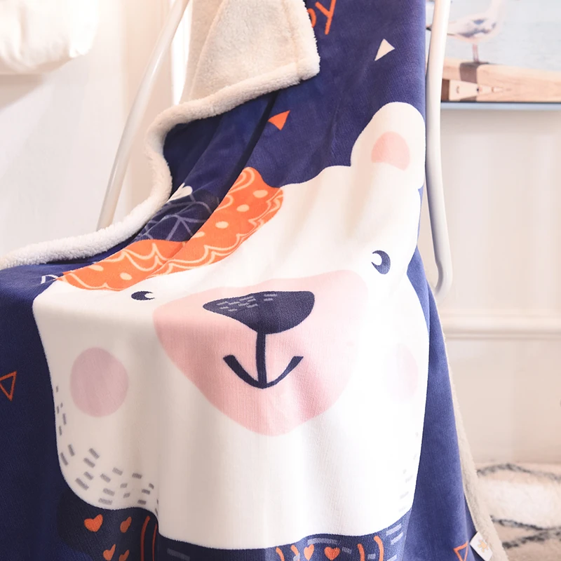 

Cotton Baby Swaddle Colorful Printed Cotton Baby Blanket Soft Breathable Duvet Thick Warm 135*95cm
