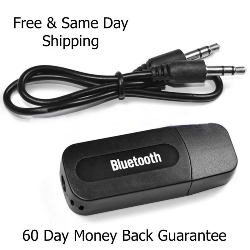 3.5mm Jack Bluetooth Receiver Connect USB Wireless Music Stereo Adapter AMP Dongle Audio Home Speakers | Электроника