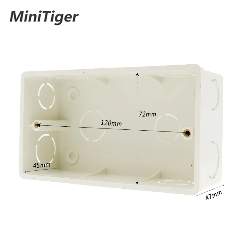 Minitiger-Wall-Mounting-Box-Internal-Cassette-White-Back-Box-137-83-56mm-For-146mm-86mm-Standard