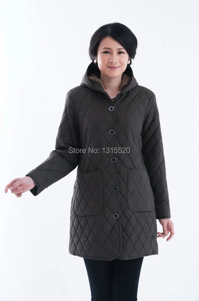 Новые зимние женские пальто с капюшоном, хлопковая верхняя одежда, пальто с подкладкой для пожилых мам 6XL, толстые куртки, длинные 611
