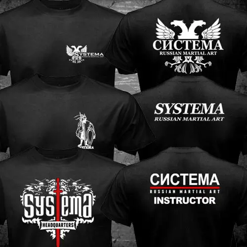 

2019 Fashion Double Side New Systema Spetsnaz Russian Army Martial Art Hand To Hand Combat T-Shirt Unisex Tee