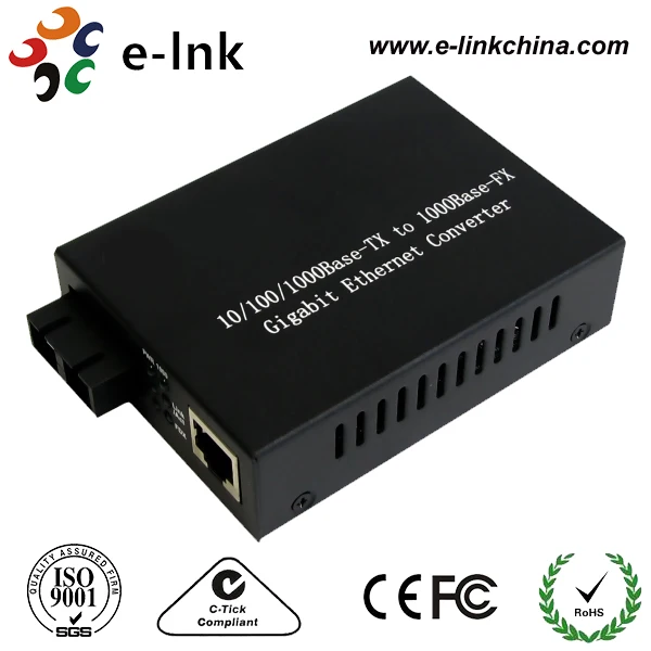 

10/100/1000M single mode 20KM fiber optical media converter