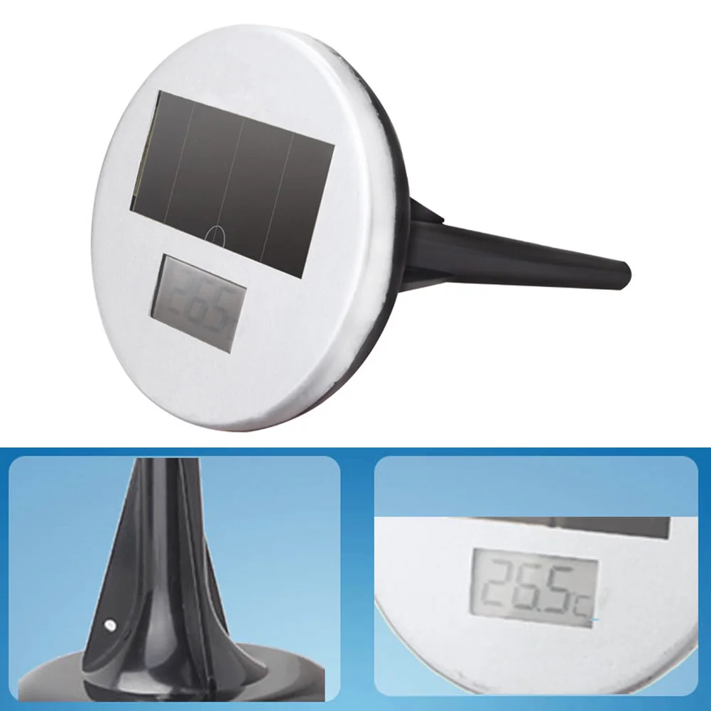 

Hot Floating Swimming Pond Pool Solar Powered LED Digital Thermometer Instant Read degrees Celsius built-in lithium battery