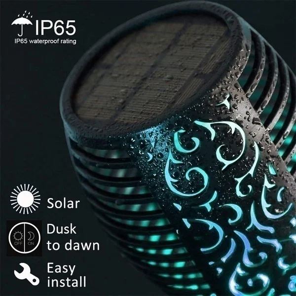 Chama à Prova Lâmpada da Tocha Luz do Jardim ao ar Solar Livre Dwaterproof Água Led Paisagem Lâmpada Gramado 7 Cor 11 Lâmpadas solares