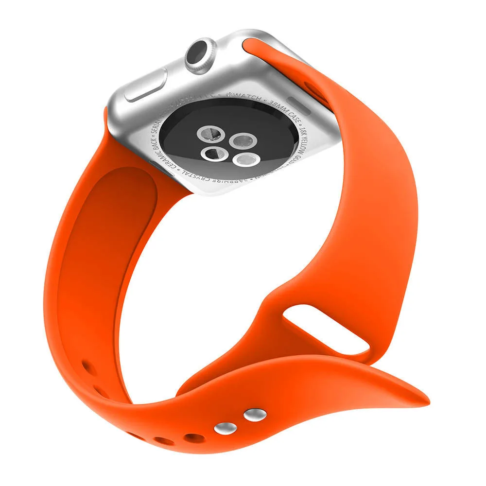 Спортивный силиконовый ремешок для часов apple Watch Series 1/2/3 42 мм 38 iwatch 4 40 44