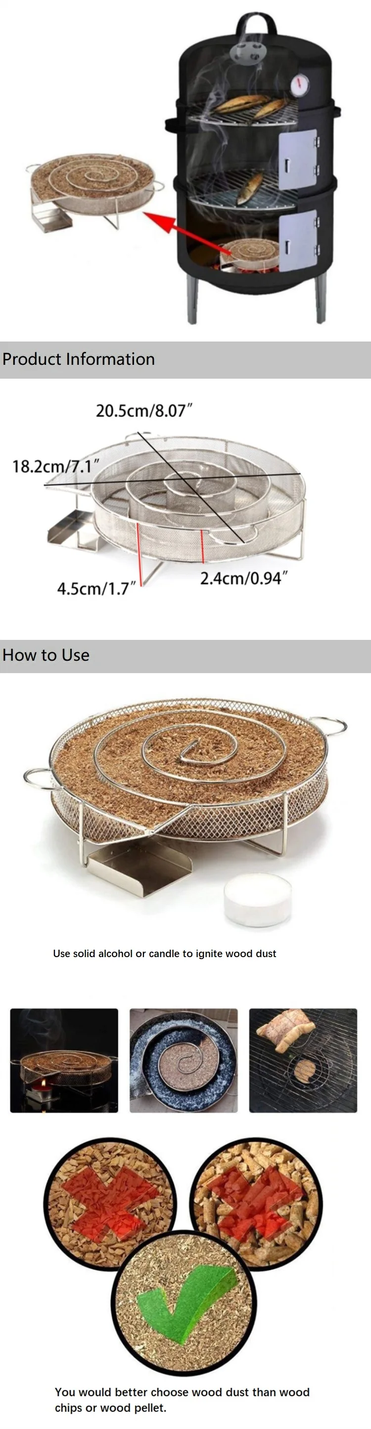 smoke mesh tray